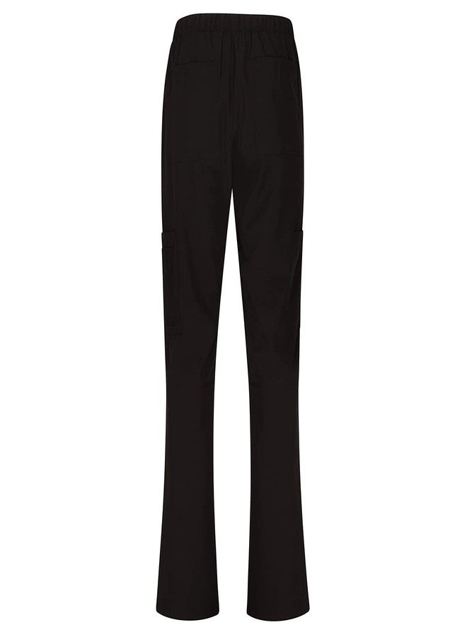 ناتشورال يونيفورمز طقم ملابس نسائية من ناتشورال يونيفورمز، بلوزة بياقة على شكل حرف V قابلة للتمدد وبنطال كارجو (أسود، متوسط) - Image 5